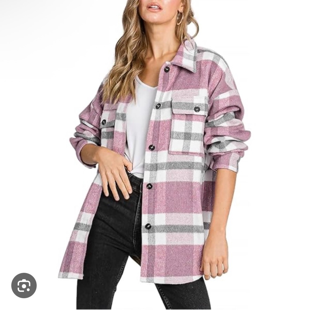 Beaully Women Casual Plaid Longsleeve Flannel ButtonDownPocketed |Size M |NWT|O1